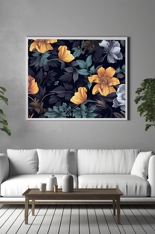 唯美CG花卉鲜花花朵装饰画-众图网