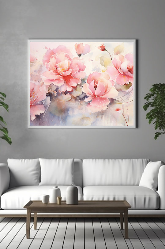 唯美CG花卉鲜花花朵装饰画-众图网