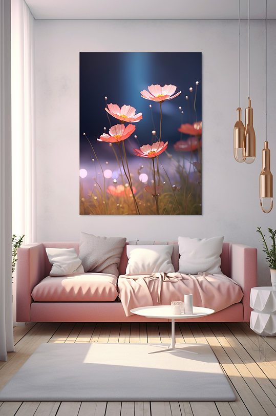 唯美CG花卉鲜花花朵装饰画-众图网