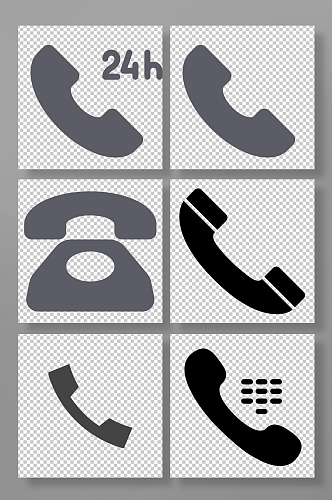 网页电话手机图标