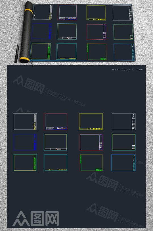CAD常用标准绘图框