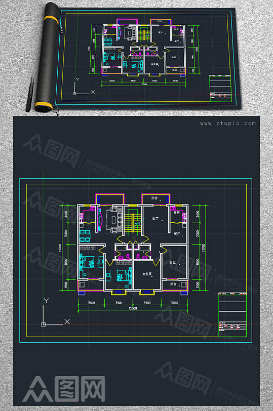 个体家装户型分布定制设计图