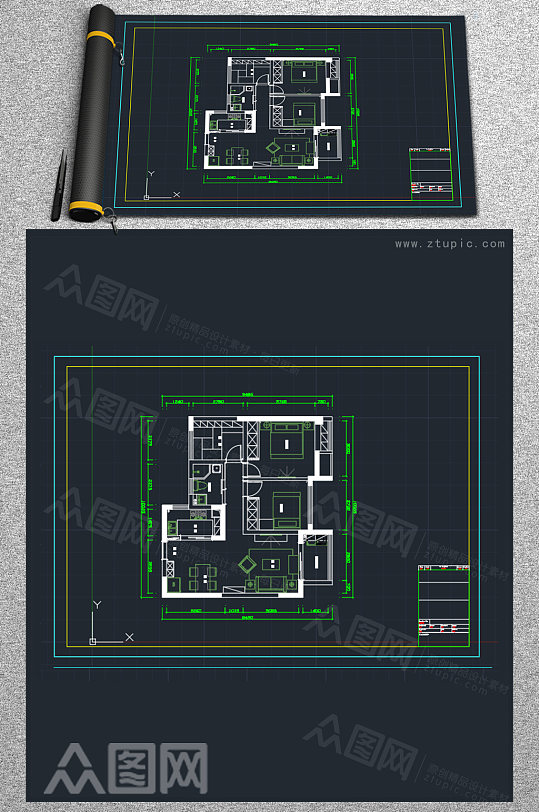 家装户型CAD设计图