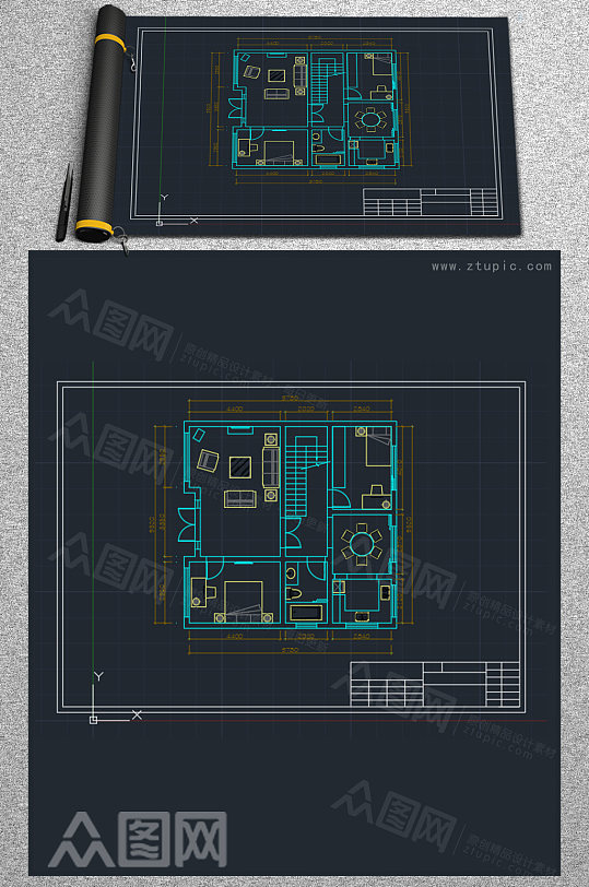 室内家居空间布局CAD设计参考图