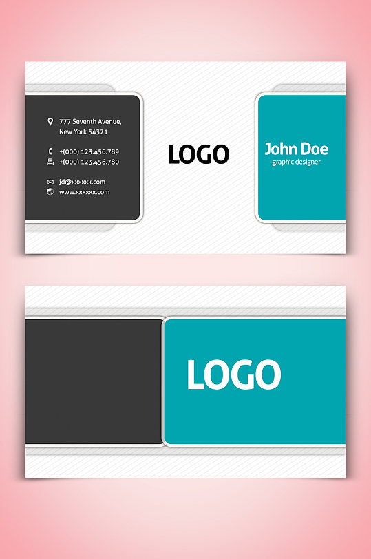 简单时尚名片图片-简单时尚名片设计素材-简单时尚名片模板下载