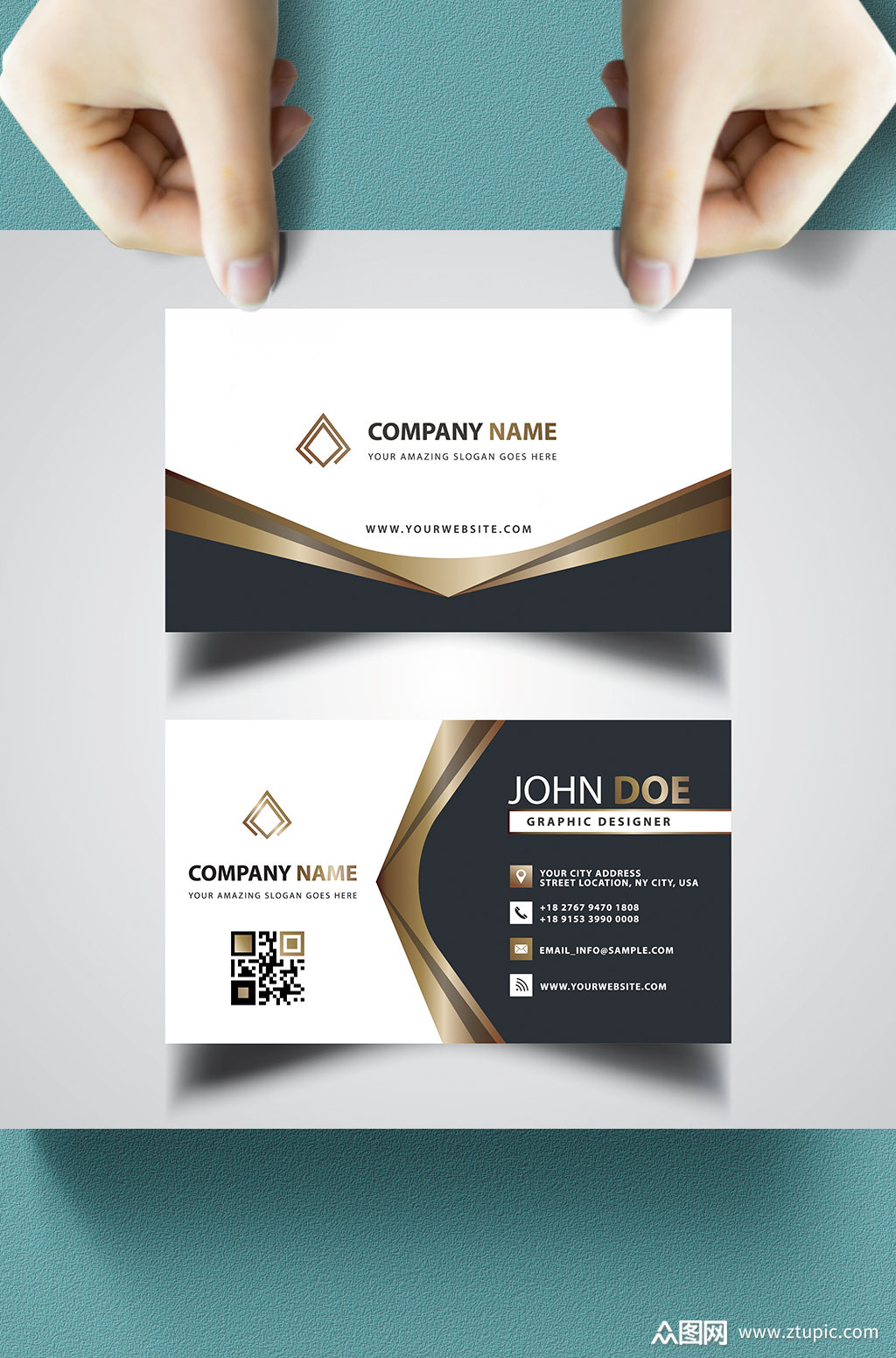 高端大气商务名片模板下载-编号895088-众图网