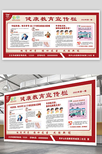 中医科普健康教育宣传栏