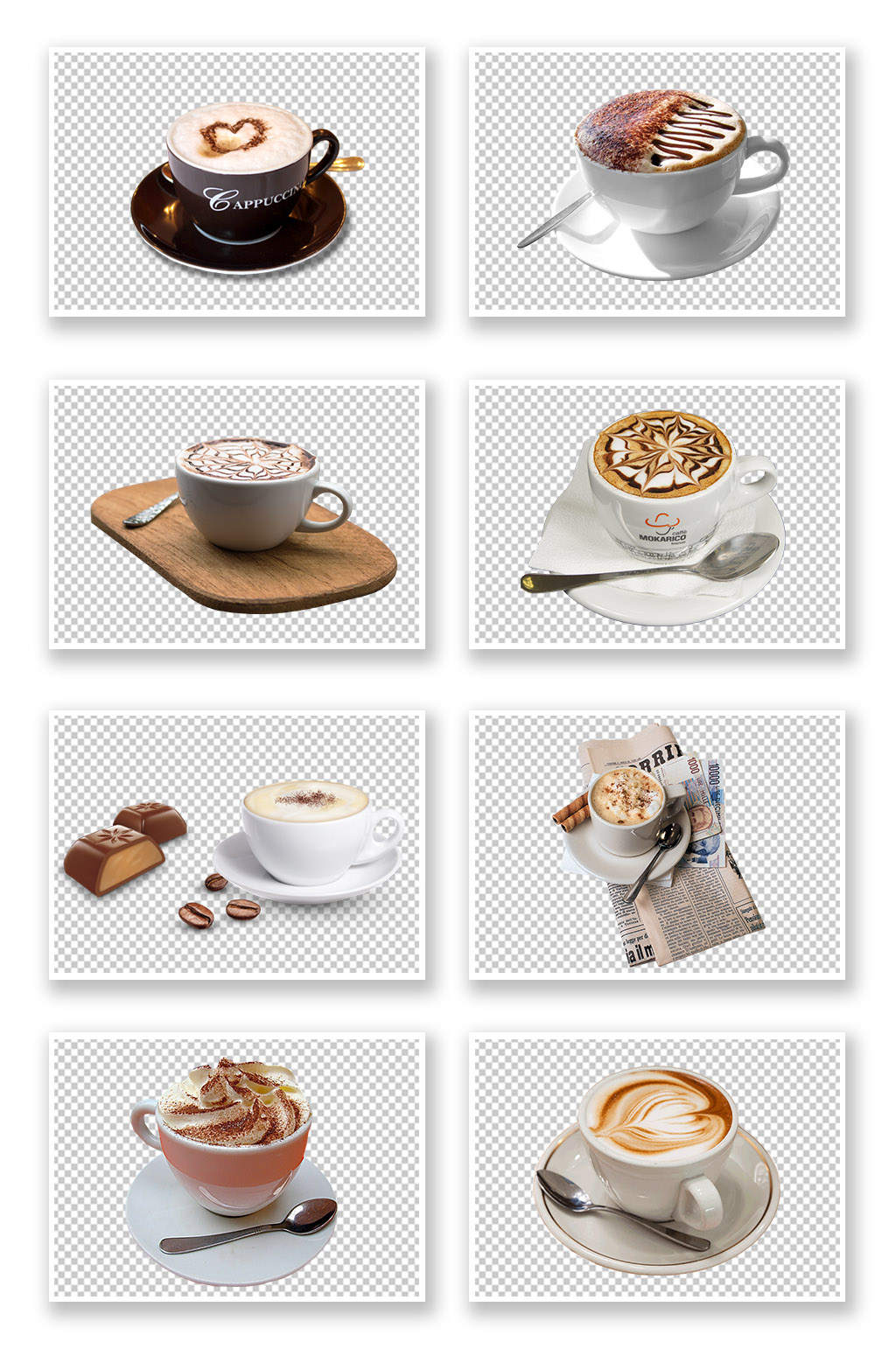 png免抠素材卡布奇诺咖啡