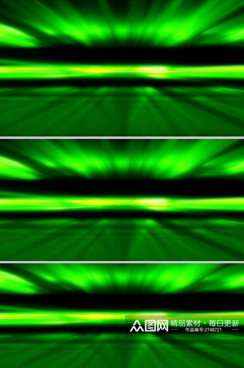运动的绿色光芒屏幕素材