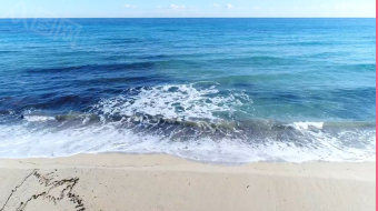 海边沙滩实拍视频-众图网