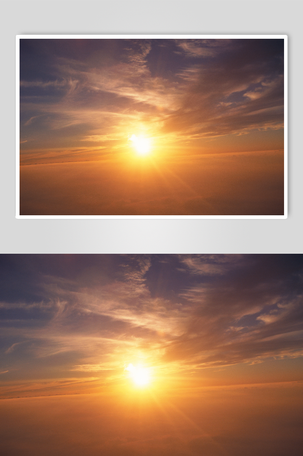 太阳阳光光芒耀眼氛围感天空素材