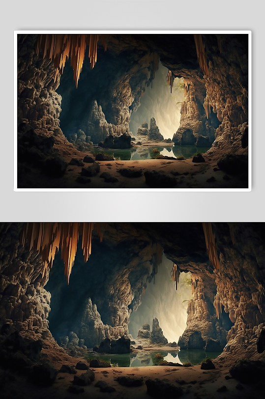 高档山水画新中式电视背景墙-众图网