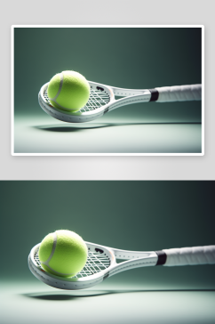 简约绿色网球运动
