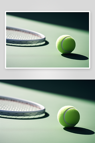 简约绿色网球运动