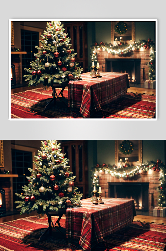 圣诞室内布置图片