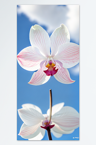 数字艺术蝴蝶兰花朵图片