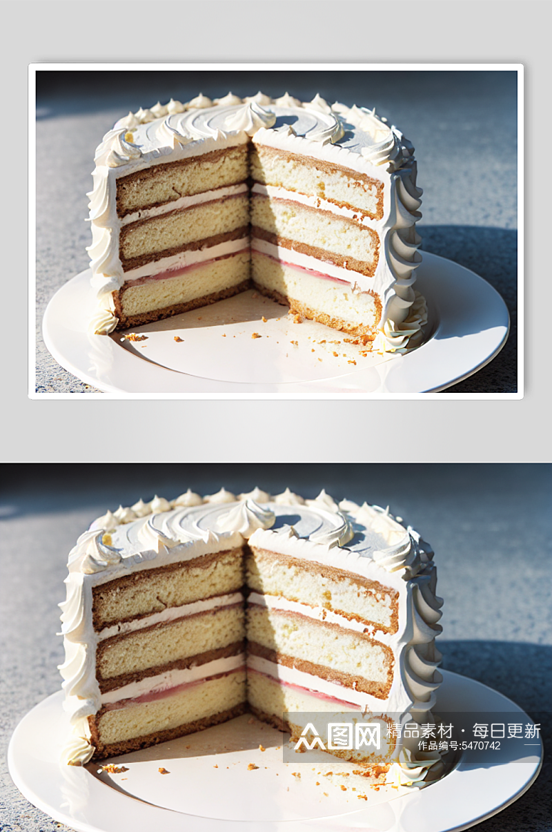 数字艺术奶油蛋糕素材