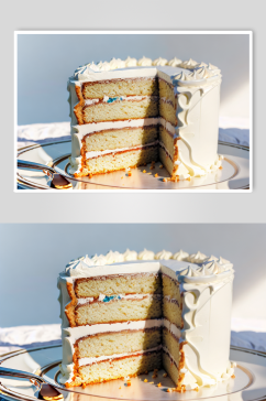 数字艺术奶油蛋糕