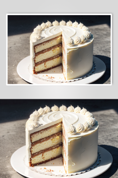 数字艺术奶油蛋糕