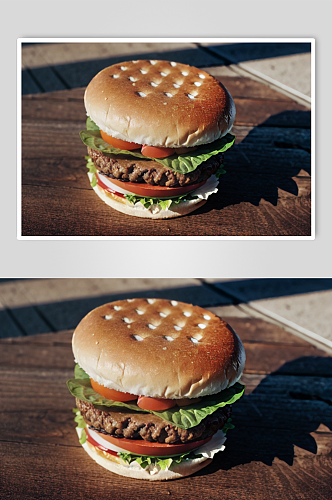 数字艺术汉堡包图片