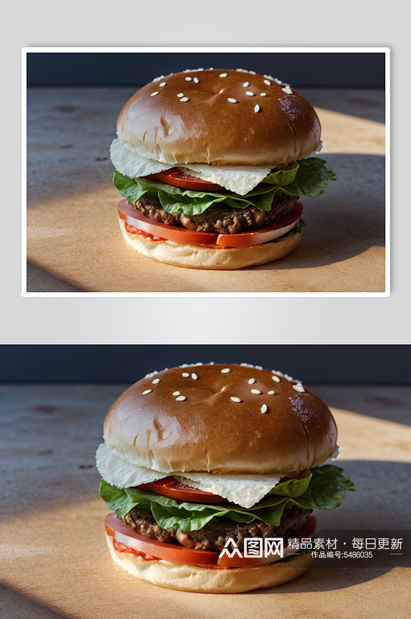 数字艺术汉堡包图片素材