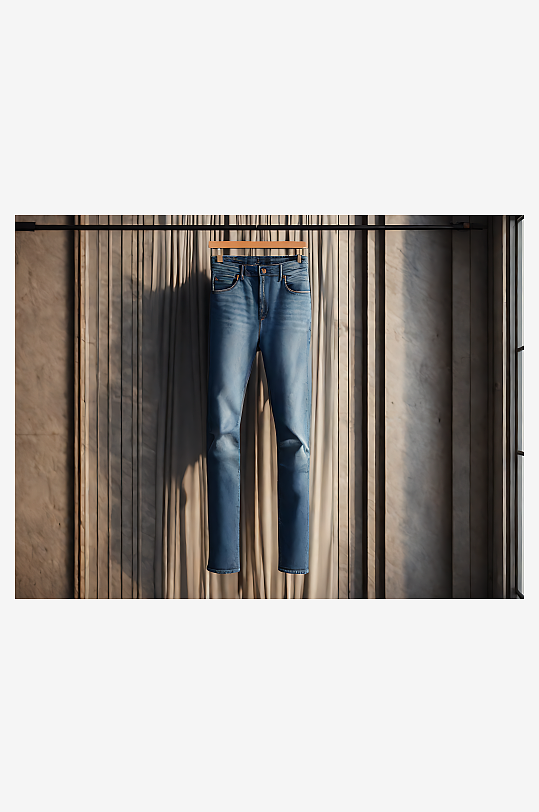 摄影风牛仔裤AI数字艺术