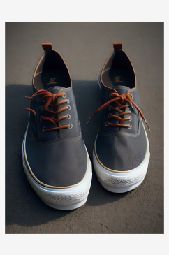 AI数字艺术帆布鞋写实摄影