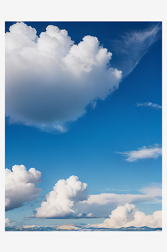 美丽的云朵天空写实摄影AI数字艺术