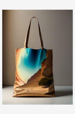 AI数字艺术购物袋写实摄影