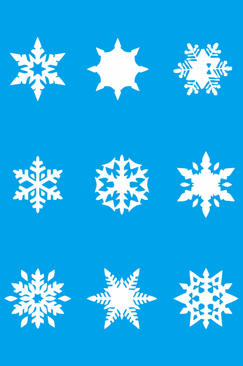 雪花元素免扣矢量cdr素材