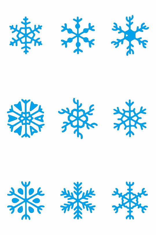 雪花矢量元素cdr