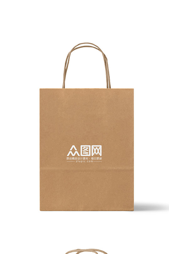 高清牛皮纸手提袋样机