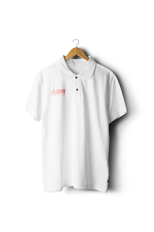高清白色polo衫文化衫样机