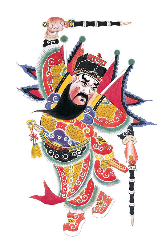 高清驱邪纳福门神贴画