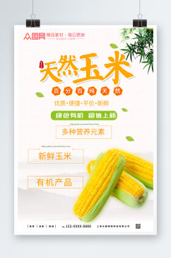 特产玉米促销海报