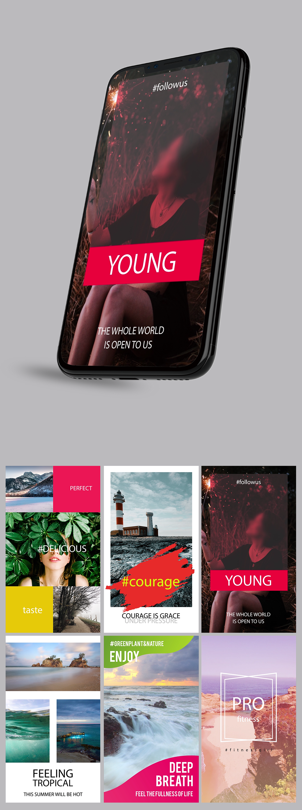 流行APP推广界面视频模板素材