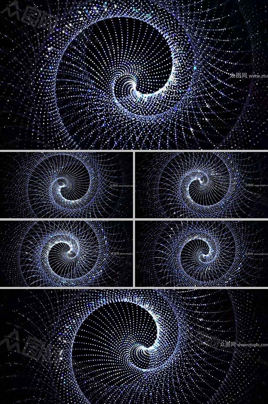科技时尚华丽粒子背景视频素材