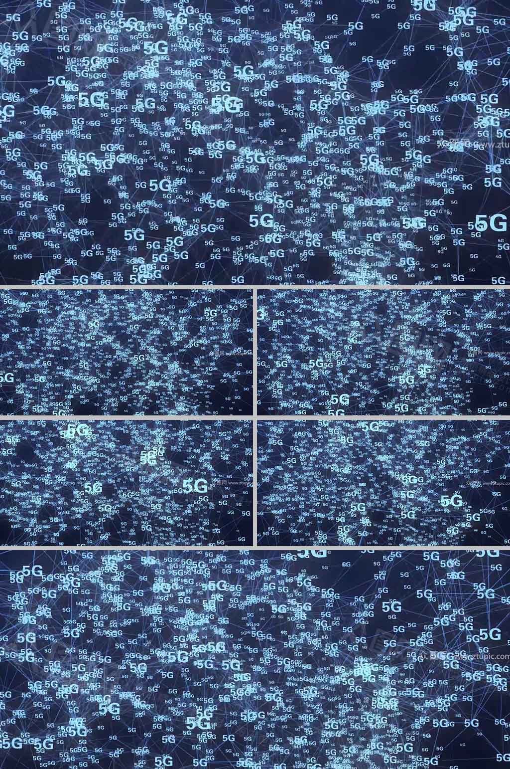 科技感粒子线5G背景视频素材