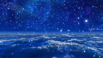 唯美粒子星空大海背景视频-众图网