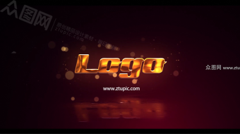 优雅粒子光芒黑金视频模板-众图网