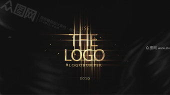 黑金优雅揭幕颁奖晚会视频片头-众图网