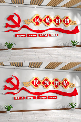 民族团结党建文化墙