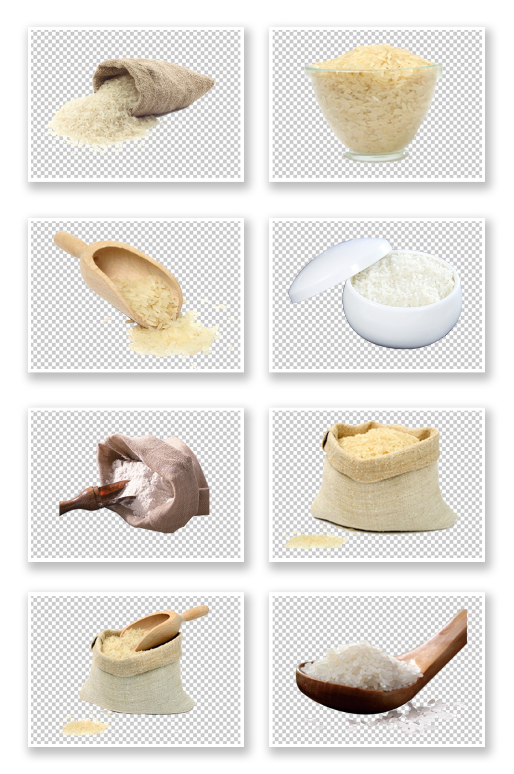 粮食农作物大米免抠素材素材