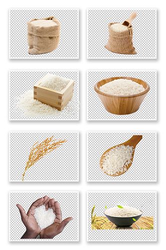粮食农作物大米免抠素材