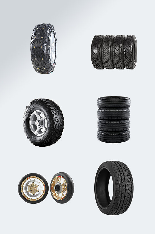 高清轮胎汽车配件素材