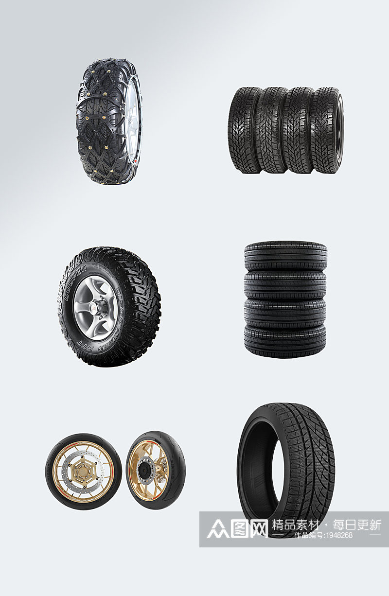 高清轮胎汽车配件素材素材