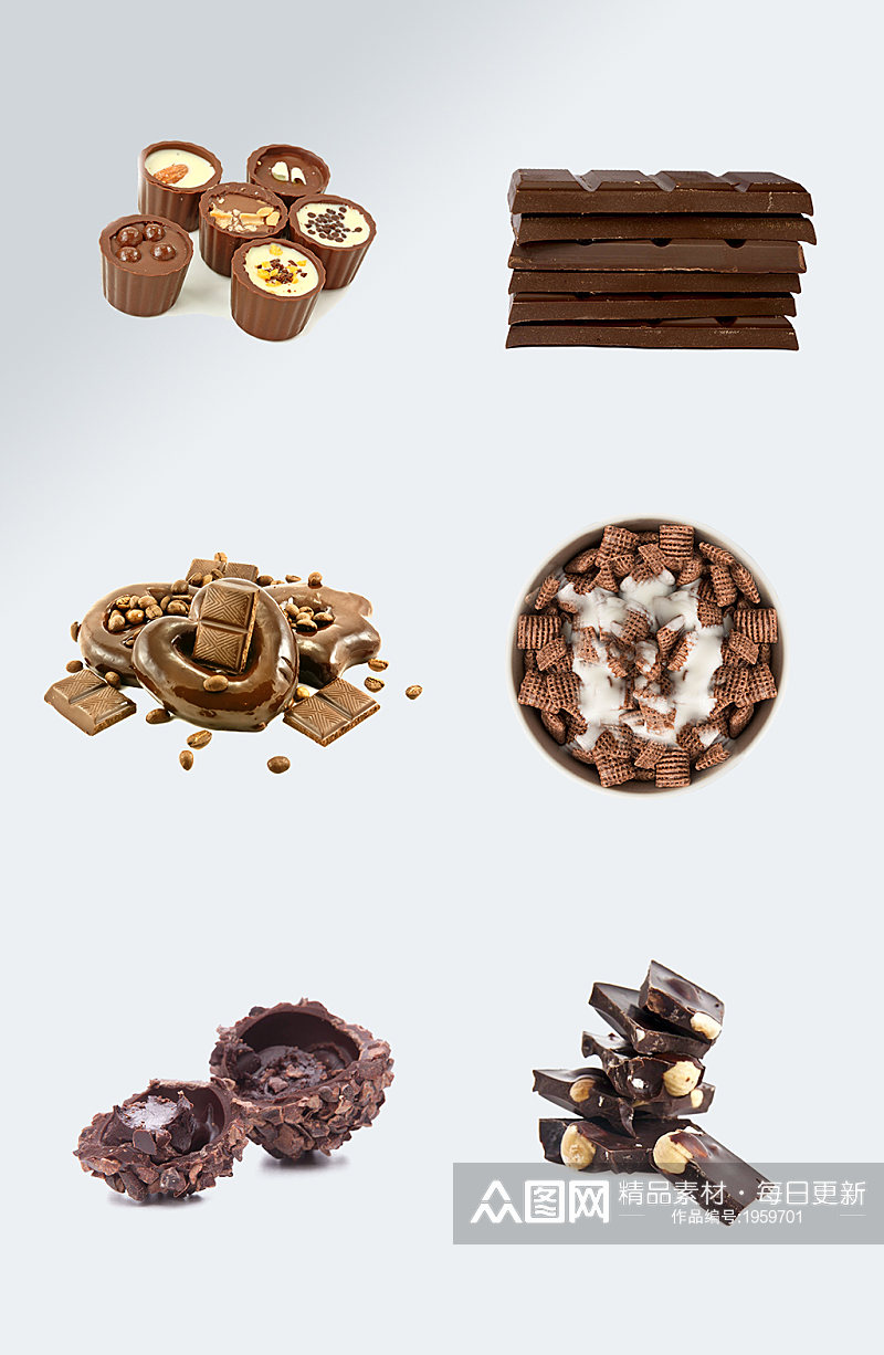 美味零食巧克力设计元素素材