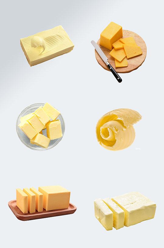 美味食品黄油奶酪免扣素材