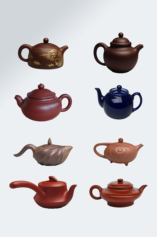 茶壶紫砂壶免抠素材