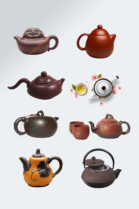 茶壶茶具茶文化素材